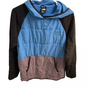 The North Face Blue and Black Jacket Hoddie Pullover